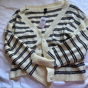 windsor striped cardigan new with tags